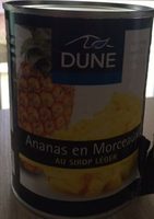 Ananas en morceaux au sirop leger