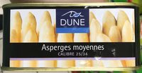 Asperges moyennes calibre 25/34