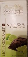 Noir 52% et citron vert