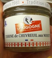 Terrine chevreuil aux noisettes