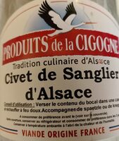 Civet de sanglier d'Alsace