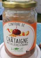 Confiture de châtaignes avec des zestes d'orange