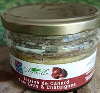 Terrine de canard foie gras et châtaigne
