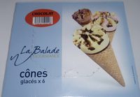 Cônes glacés Chocolat
