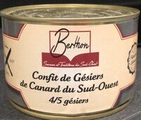 Confit de gésiers de Canard du Sud-Ouest