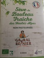 Sève de bouleau fraîche