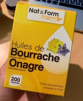 Huile bourrache onagre