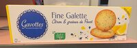 Fine galette citron et graines de pavot