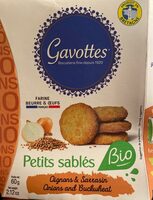 Petits sablés oignon & sarrasin