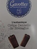 L'authentique Crêpe Dentelle de Bretagne Chocolat Noir