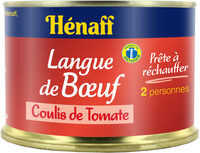Langue de boeuf Henaff Sauce tomate