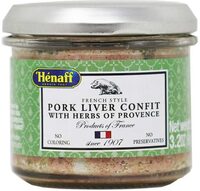 French style pork liver confit with herbs of provence