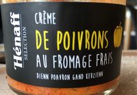Crème de poivrons au fromage frais
