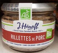 Rillettes de porc bio