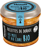 Rillette de dorade au miel et au cidre Bio