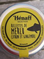 Rillettes de merlu citron gigembre