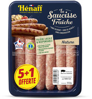 La saucisse fraîche nature