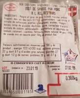 Diot de Savoie Pur Porc à l'ail des Ours