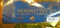 Nonnettes miel et mirtilles