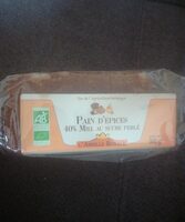 Pain d'épices bio au miel et sucre perlé