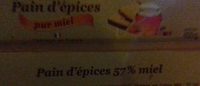 Pain d'épices pur miel