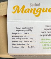 Sorbet mangue