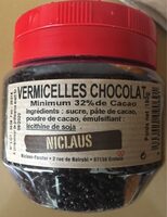 Vermicelles au chocolat NICLAUS