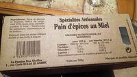Pain d'épices au Miel