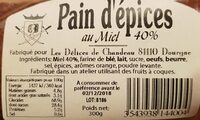 Pain d'épices au miel