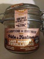 Pate A Tartiner Lait Noisette Feuilletine