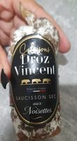 Saucisson sec aux noisettes