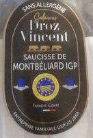 Saucisses de Montbéliard Droz Vincent