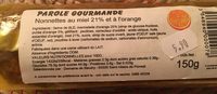 Nonnettes au miel 21% et à l’orange