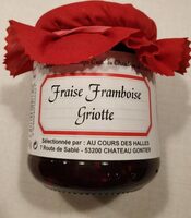 Confiture fraise framboise griotte