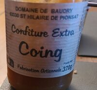 Confiture extra Coing