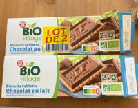 Biscuits tablettes chocolat au lait