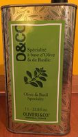 Spécialité à Base d'Olive et de Basilic