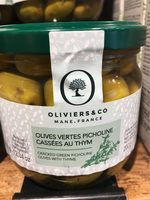 Olives vertes Picholine cassées au thym