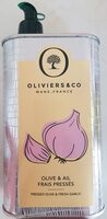 Olive et ail frais pressés