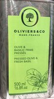 Olive & basilic frais pressés