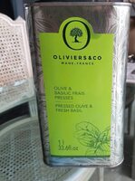 Olive et basilic frais
