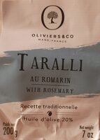 Taralli au romarin