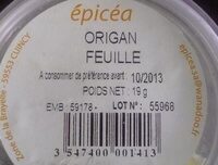 Origan Feuille