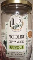 Picholine olives vertes au fenouil