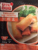 Papillotes aux crevettes