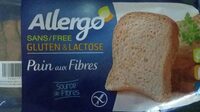 Pain aux fibres sans gluten et lactose