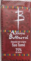 Chocolat noir origine Sao Tomé 75% de cacao