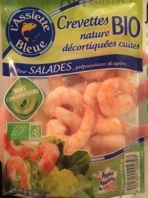 Crevettes nature BIO décortiquées cuites