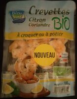 Crevettes citron coriandre bio