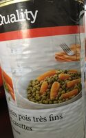 Petits pois tres fins et carottes
